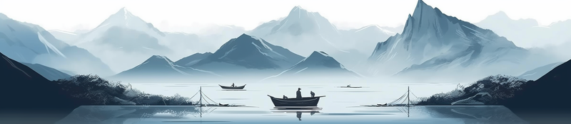 烟雾缭绕水墨山水风景画背景图,插画/手绘图,插画/手绘图库,插画/手绘图下载,插画/手绘